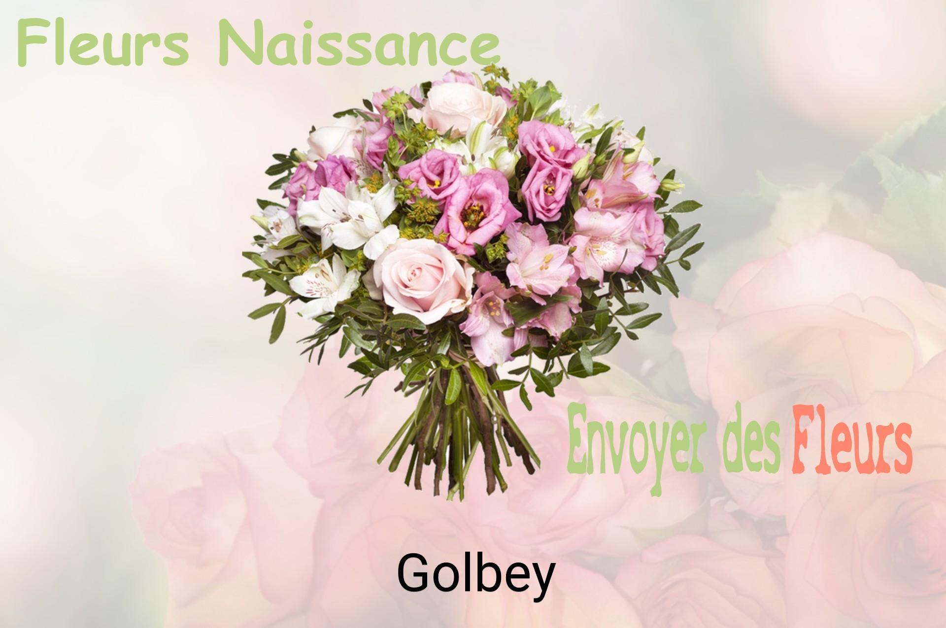 Bouquet de fleurs de naissance livré à Golbey